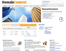 Tablet Screenshot of domaincontext.com